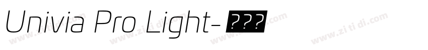 Univia Pro Light字体转换 Univia Pro Light字体转换